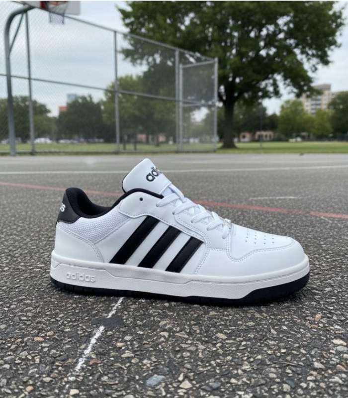 Adidas Court Siyah Beyaz Sneaker – Klasik Tarz